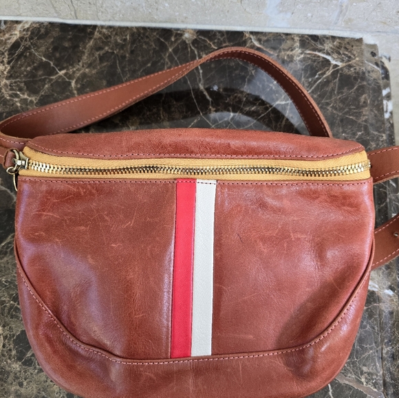 Clare V. Stripe Leather Waistbag - Picture 8 of 9